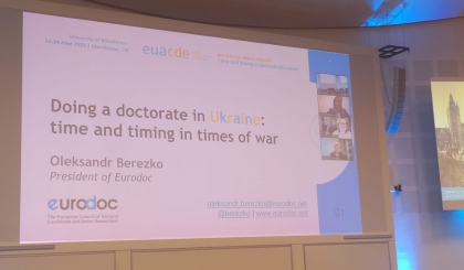 Doing a doctorate in Ukraine: time and timing in times of war