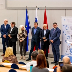 Group photo of past and current members of the association