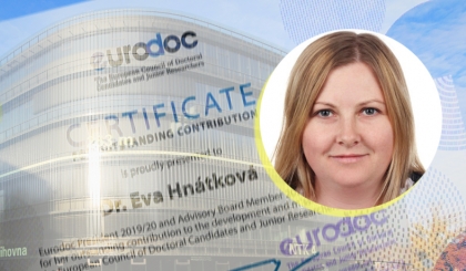Eva Hnatkova Awarded for Her Outstanding Contribution to Eurodoc